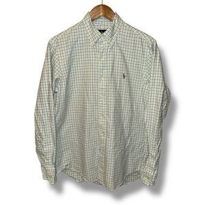 Polo Ralph Lauren Green Flesh Pony Oxford Button Down Shirt M